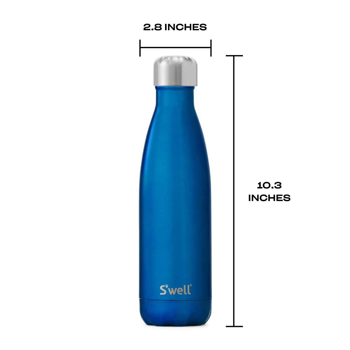 S'well 18/8 stainless steel BPA-free bottle for safe, reusable hydration.