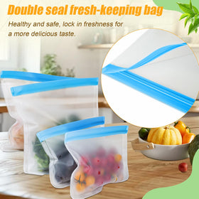 Swihorab BPA-free silicone bags easy to clean and reuse