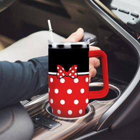 Cartoon mouse design on the Sxdcfrs tumbler adds playful daily style