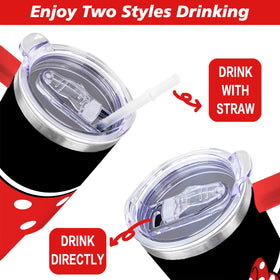 Double-wall insulation preserves hot or cold drinks in the Sxdcfrs tumbler