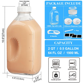 Syntic breast milk jug with two spouts for transfer ease