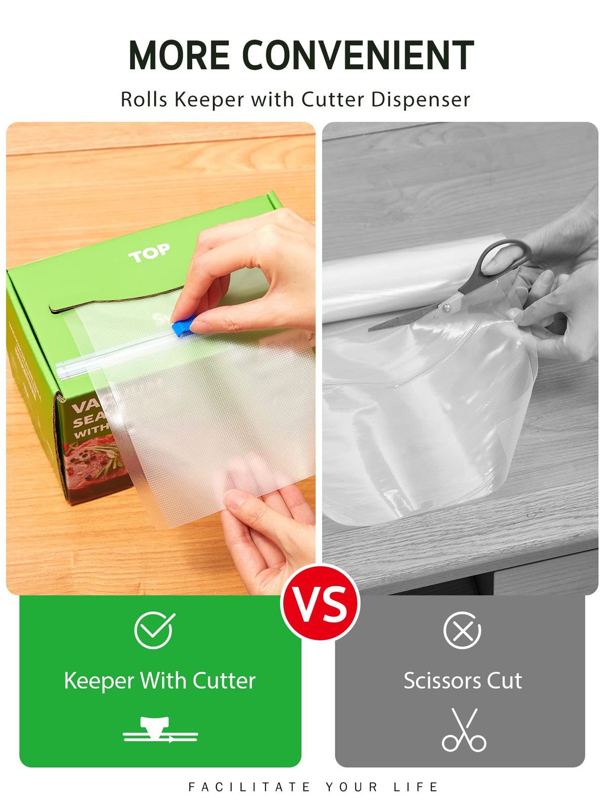 Syntus BPA-free 4-mil vacuum bags for safe, durable storage and strong seals.