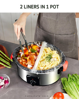 Syntus dual-dish capability lets you simmer two meals.