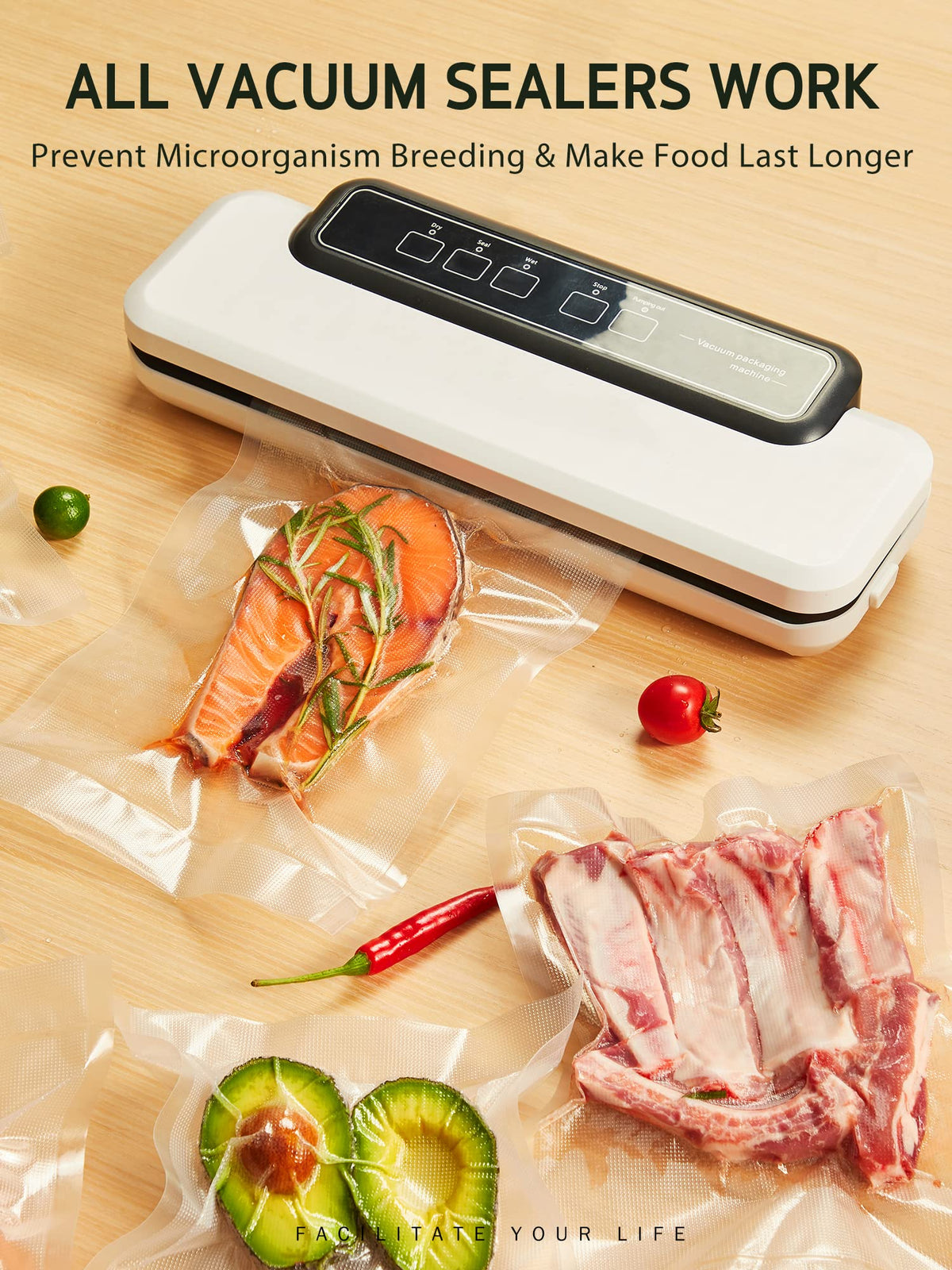 Syntus ideal for sous vide, meal prep, and reducing waste through efficient sealing.