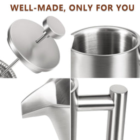 SZHETEFU dishwasher-safe components simplify cleanup after brewing