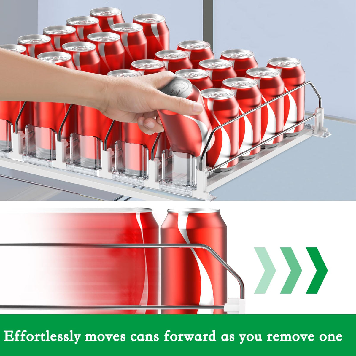 SZNLZQ drink organizer fridge pusher dimension guide helps ensure a proper fit.