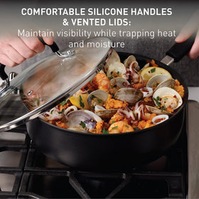 T-Fal Ultimate Hard Anodized 5-quart Dutch oven with lid for braises and stews