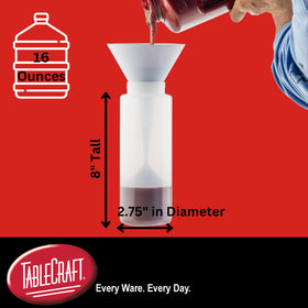 TableCraft cone-tip top enables precise, mess-free dispensing.