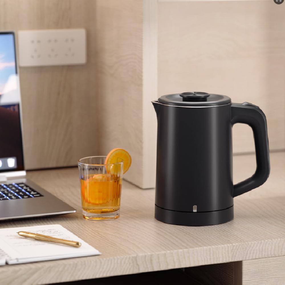 Tadcmey kettle showing auto shut-off and boil-dry safety features.
