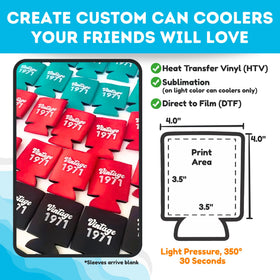 TahoeBay color-set sleeves enable bold, customized drinkware designs.