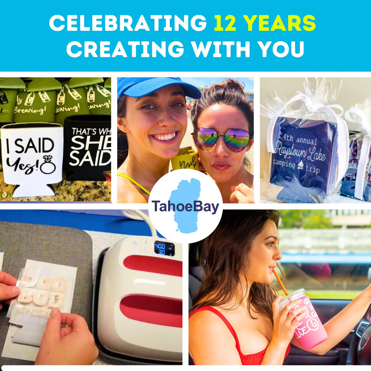 TahoeBay gift-box packaged can coolers minimize wrinkles and waste.
