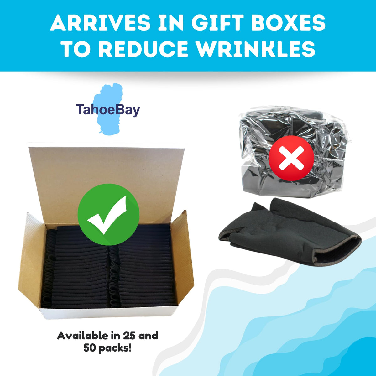 TahoeBay collapsible neoprene sleeves ideal for at-home heat pressing.