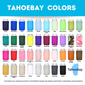 TahoeBay sublimation-ready sleeves with 3mm neoprene for crafts.