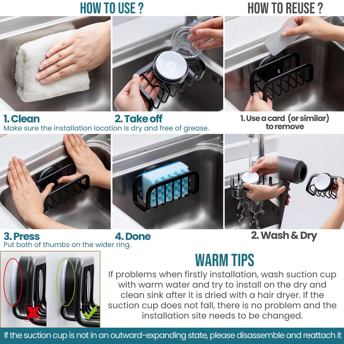 TAILI compact sink storage saves counter space in small kitchens.