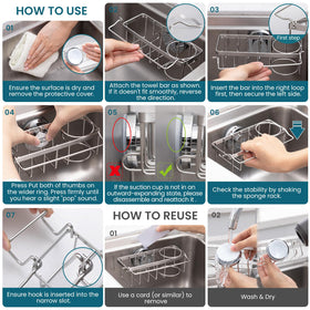 TAILI easy tool-free installation on smooth surfaces in seconds.