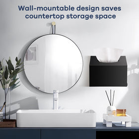 Sleek black finish adds modern style to any space.