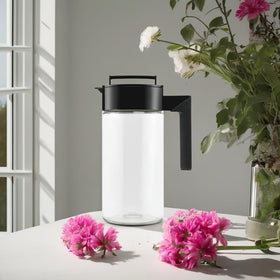 Takeya Airtight Pitcher fridge-friendly design fits compact fridge shelves.