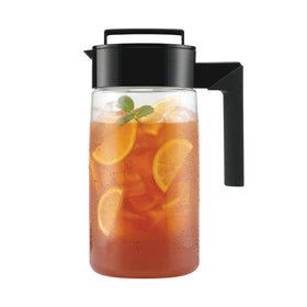 Takeya Airtight Pitcher silicone handle provides comfortable, secure pouring grip.