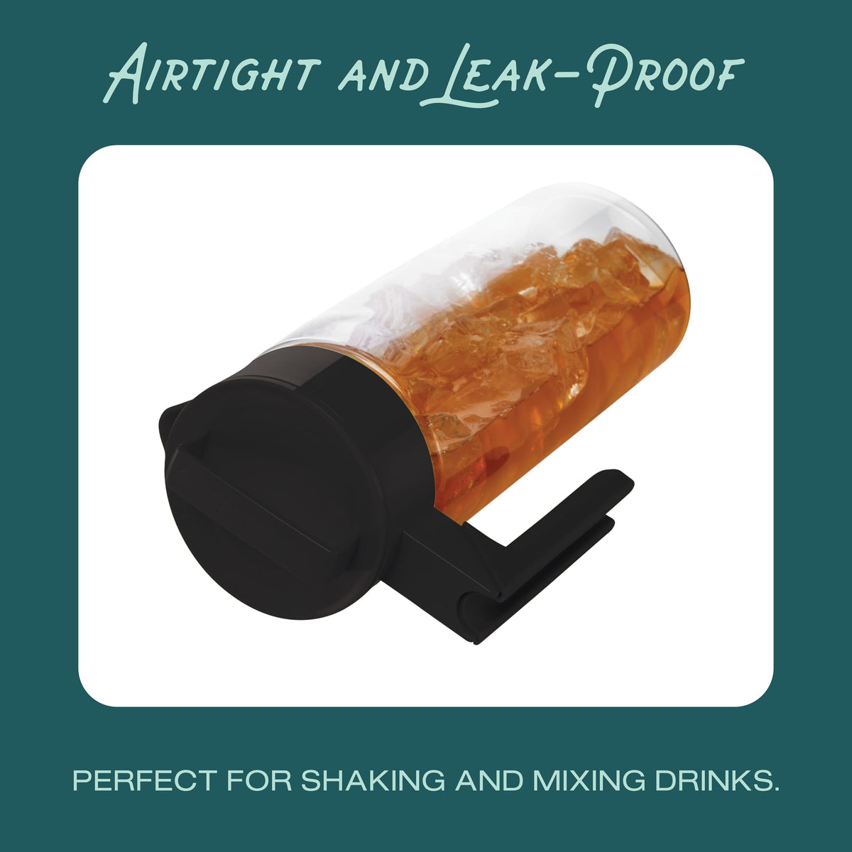 Takeya Airtight Pitcher spill-proof spout aids mess-free pouring.