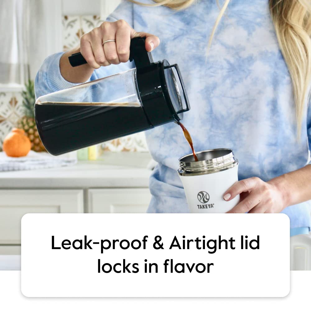 Takeya Deluxe fine-mesh filter keeps grounds out for smooth cups.