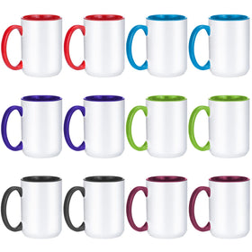 TANGLONG 15oz sublimation mug with bright exterior colors for vibrant prints.