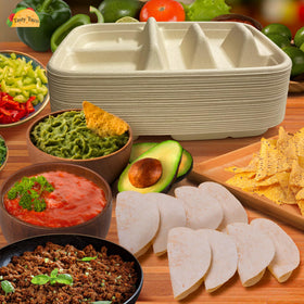 Tasty Taco plates work with soft or hard shells up to 6 inches