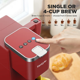 Tastyle six-cup sizes support 6-24 oz servings.