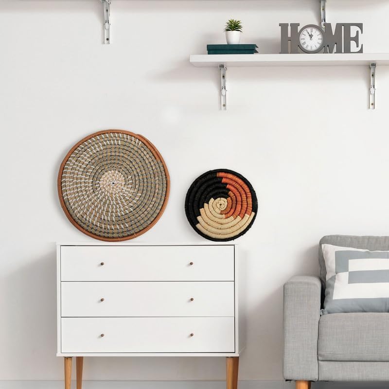 Tatuo rustic wall basket decor set fits homes, hotels, and classrooms