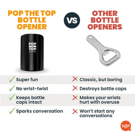 TaZa Pop-the-Top on a bar counter enhances casual drinking sessions.