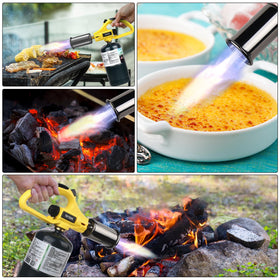 TBTeek multipurpose torch ideal for searing steaks, melting cheese, and lighting grills