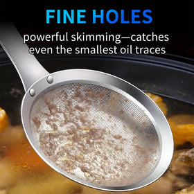 TBWHL grease-foam skimmer helps skim surface foam from soups.