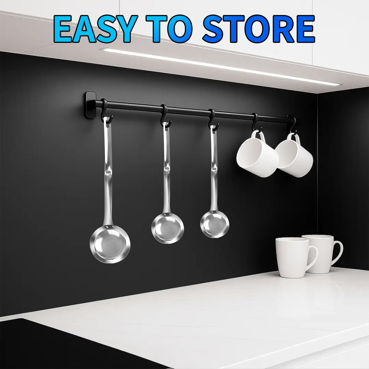 TBWHL kitchen companion skimmer adds versatility for frying and washing.
