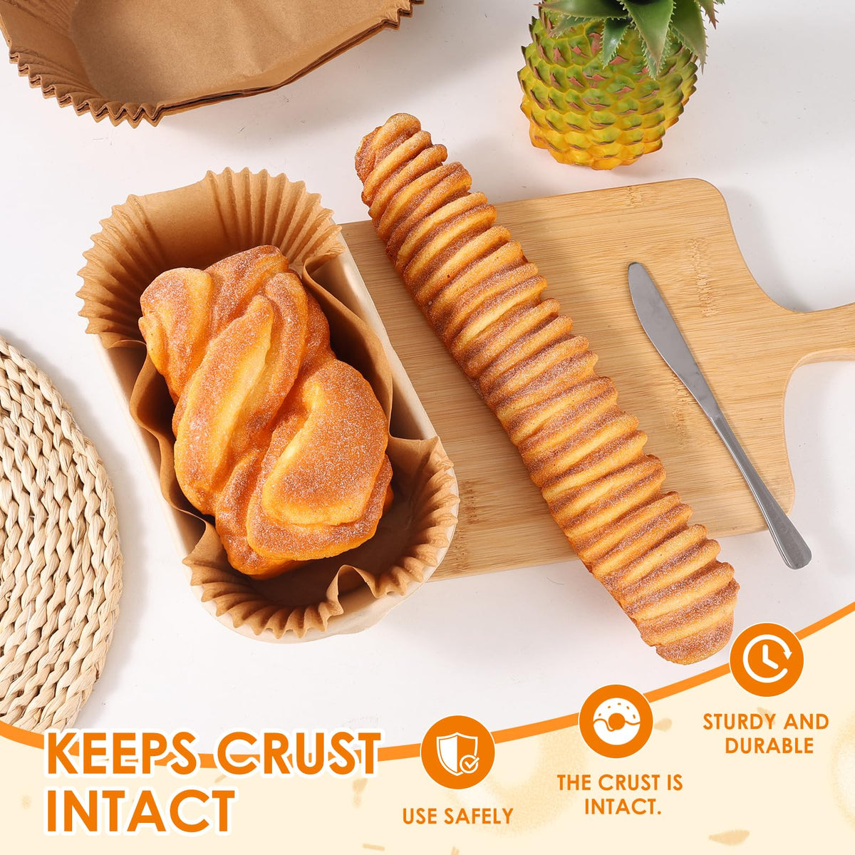 tchrules 200-count loaf pan liners ensure value and bulk convenience.