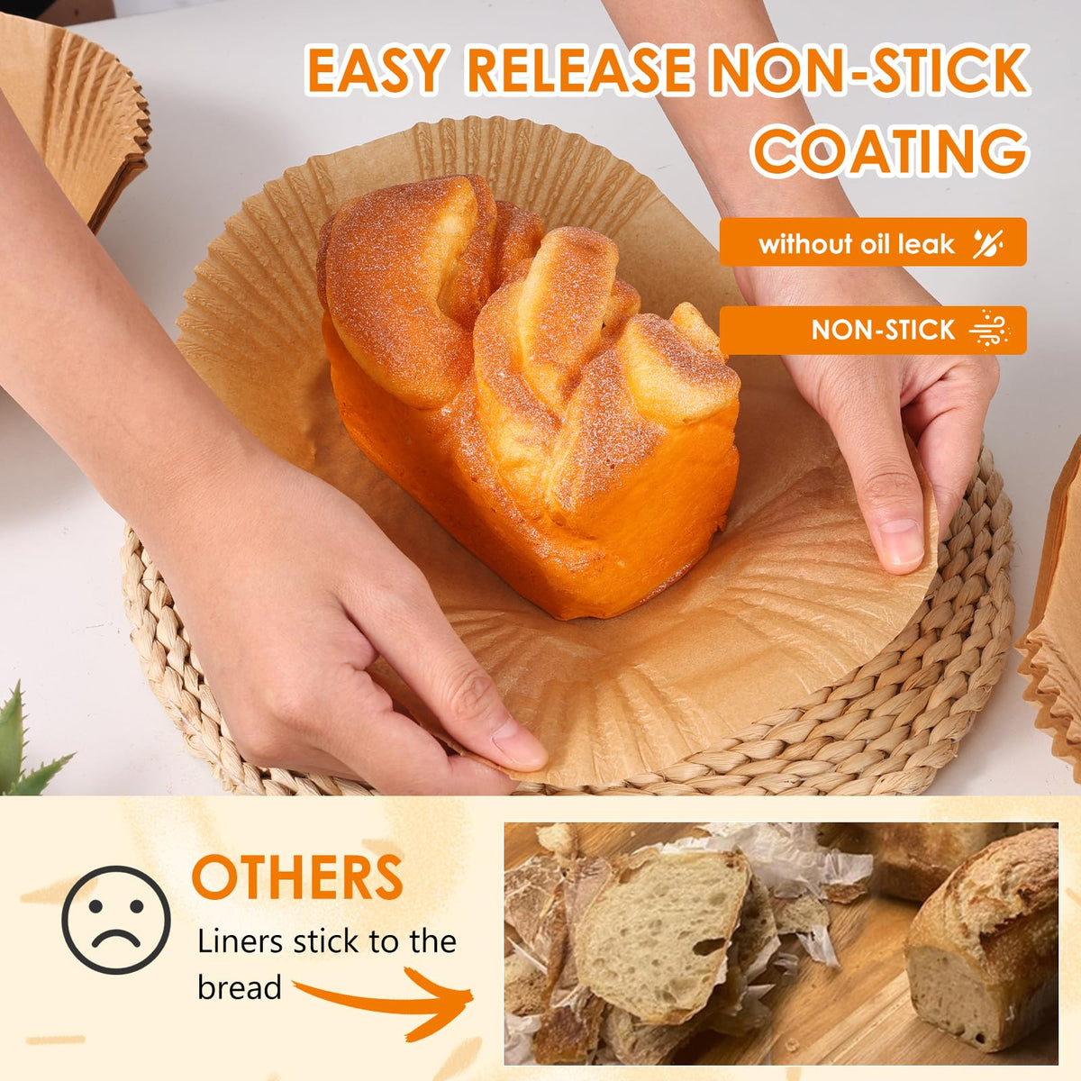 tchrules loaf pan liner eco-friendly material keeps your kitchen greener.