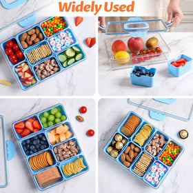 TCHZA Snackle Box portable design fits in any bag for snacks.