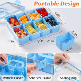 TCHZA Snackle Box transparent lid lets you see contents at a glance.