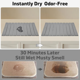 tdcokhe stone drying mat in use for air-drying dishes and cups