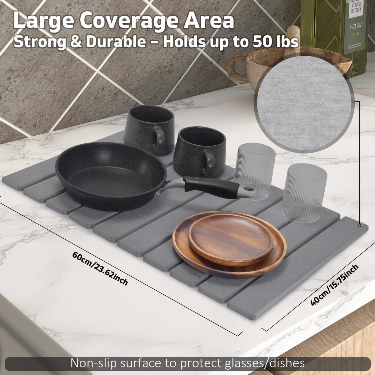 tdcokhe stone drying mat serving as a heat-resistant coaster