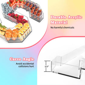 tdsuco acrylic charcuterie board letters with transparent alphabet design perfect for themed parties