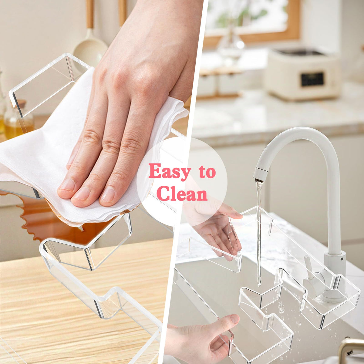 tdsuco durable acrylic tray resists bending for repeated use