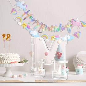 tdsuco letter m display tray for cake candy and fruits