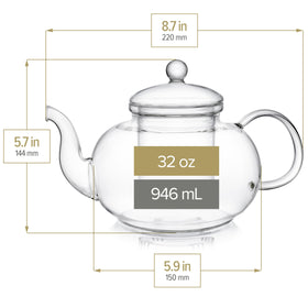 Teabloom Blossoms tea infuser removable for easy cleaning.