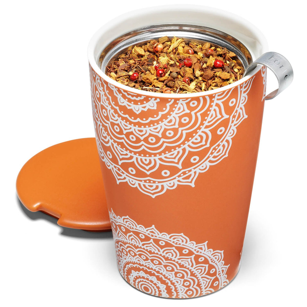 Tea Forte Kati Cup insulated ceramic maintains temperature during steeping