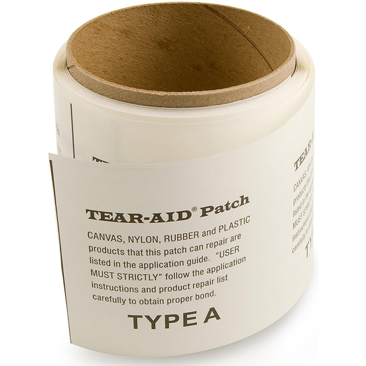 TEAR-AID see-through patch blends with colors for discreet repairs