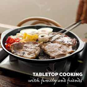TECHEF KBBQ grill pan nonstick coating for easy food release
