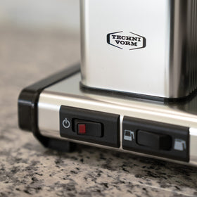 Technivorm Moccamaster KBGV Select temperature control close-up ensuring precise extraction.