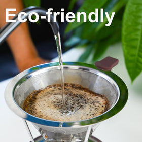 TechShare portable coffee filter cone for travel and camping.