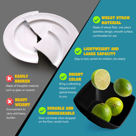 Teivio appetizer plates for stylish serving and portion control