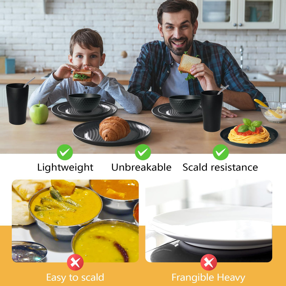 Teivio cereal bowls stacked for everyday breakfast use