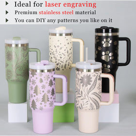 Temolulu double-wall 40oz tumbler maintains temperature longer.